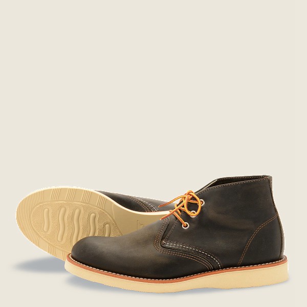 Red Wing Heritage Ayakkabı Erkek - Work - Chukka Rough & Tough Deri - Koyu Gri - 39SPOJHZY